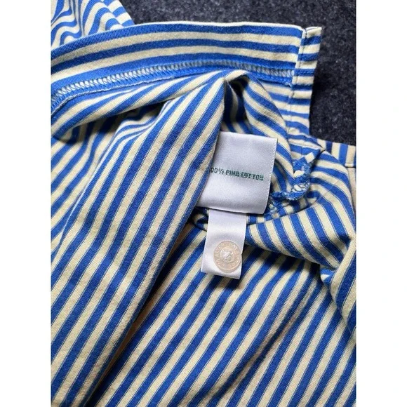 Masters Collection Blue Yellow Stripe Short Sleeve Golf Shirt Mens 2XL Pima - Picture 4 of 8